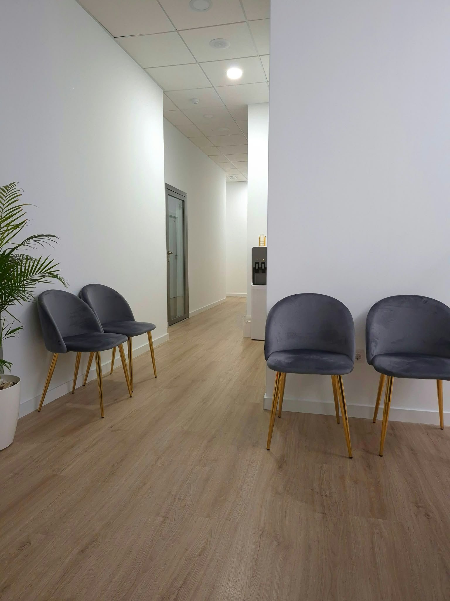 Sala de espera de la consulta presencial